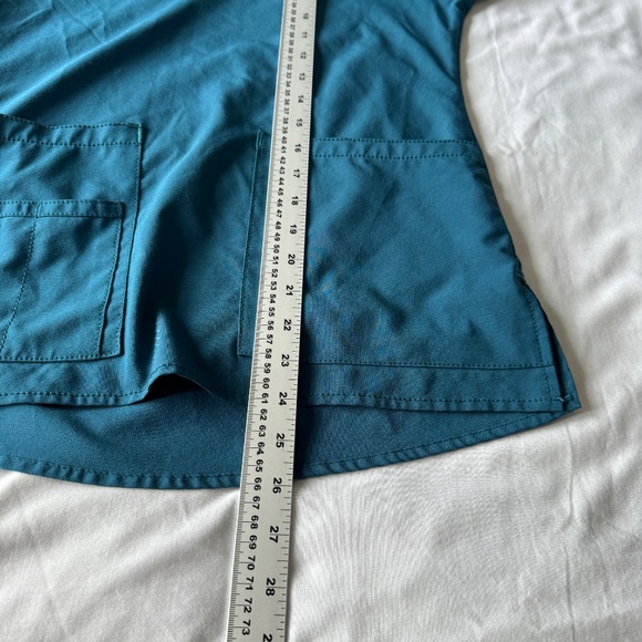 Carhartt Women's Short Sleeve Scrub Top Teal X-Small‎ Pockets Uniform - Picture 11 of 13